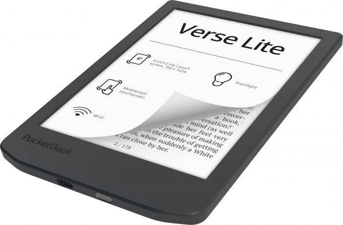 Електронна книга PocketBook 619 Verse Lite, Midnight Grey