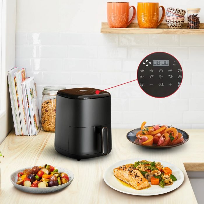 Мультипіч Tefal EasyFry Compact, 1300Вт, чаша-3л, сенсорне керув., пластик, чорний