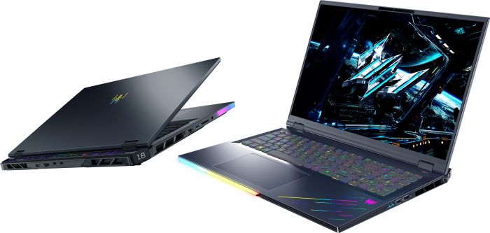 Ноутбук Acer Predator Helios 18 PH18-73 18" WQXGA IPS, Intel U9-275HX, 32GB, F1TB, NVD5080-16, Lin, чорний