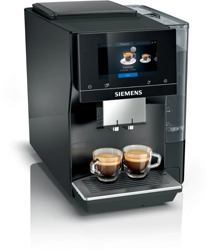 Кавомашина Siemens, 2.4л, зерно+мелена, автомат.капуч, LED-дисплей, авторецептів -19, чорний