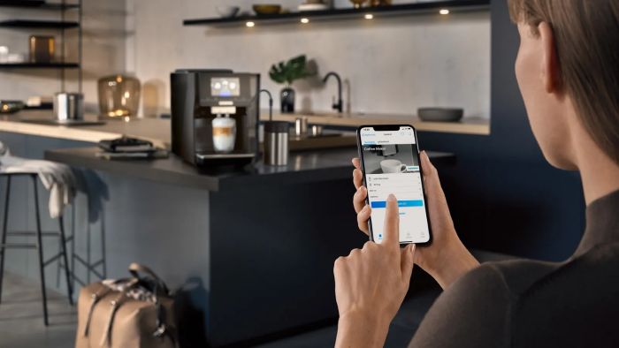 Кавомашина Siemens, 2.4л, зерно+мелена, автомат.капуч, LED-дисплей, авторецептів -19, чорний