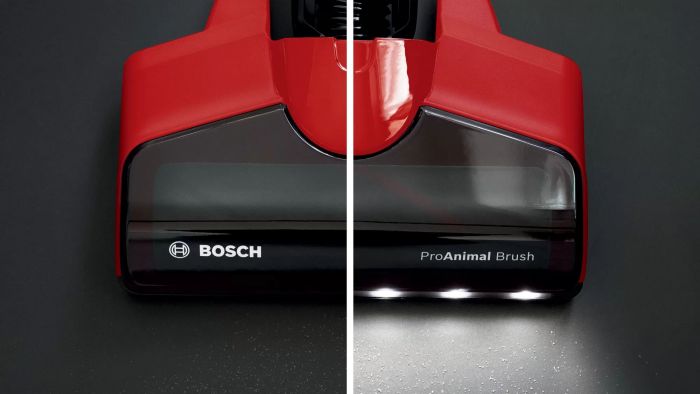 Пилосос Bosch безпровідний, конт пил -0.3л, автон. робота до 40хв, вага-2.9кг, НЕРА, червоний