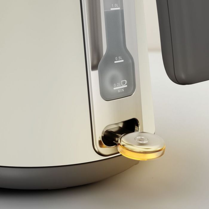 Електрочайник Tefal Collection 1.68л, Strix, нерж. сталь, бежевий