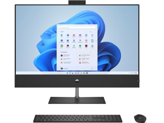 Комп'ютер персональний моноблок HP Pavilion 31.5" UHD IPS, Intel i7-13700T, 16GB, F512GB, NVD3050-4, WiFi, кл+м, DOS, чорний