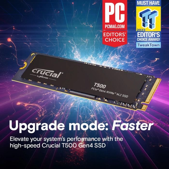 Накопичувач SSD Crucial M.2 1TB PCIe 4.0 T500