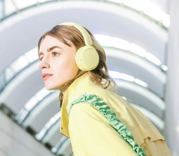 Навушники On-ear Sony WH-CH520 BT 5.2, SBC, AAC, Wireless, Mic, Жовтий