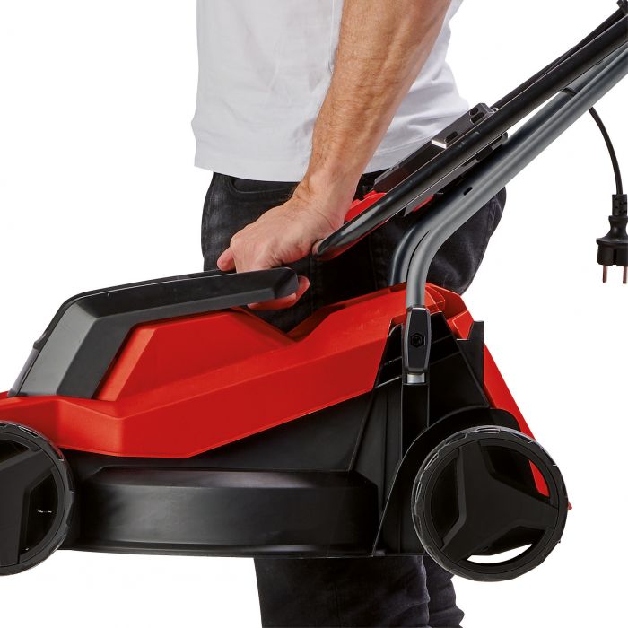 Газонокосарка електрична Einhell GC-EM 1000/32, 1000 Вт, 32 см, 20-70 мм, бак 30 л, до 300 м2, 7.91 кг