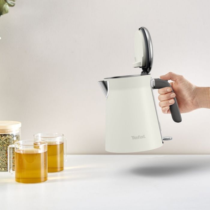 Електрочайник Tefal Collection 1.68л, Strix, нерж. сталь, бежевий