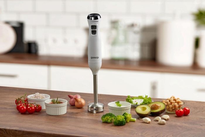 Блендер Gorenje заглибний 600Вт, чаша-600мл, білий