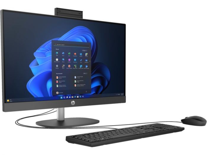 Комп'ютер персональний моноблок HP 240-G10 23.8" FHD IPS AG, Intel i5-1335U, 16GB, F512GB, UMA, WiFi, кл+м, 3р, Win11P, чорний