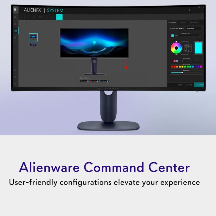 Монітор DELL 34" AW3425DW 2xHDMI, DP, USB, QD-OLED, 3440x1440, 21:9, 240Hz, 0.03ms, DCI-P3 99.3%, CURVED, G-SYNC, FreeSync, AdaptiveSync, HAS, HDR TrueBlack 400