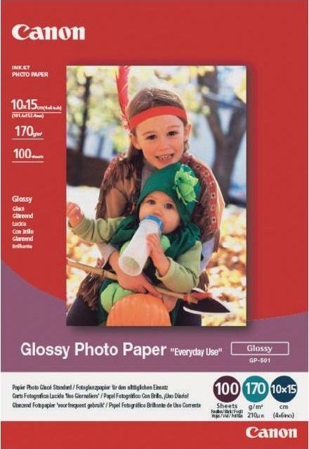 Папір Canon 4"x6" Photo Paper Glossy GP-501, 100арк.