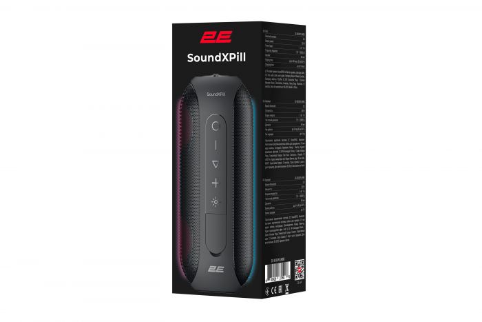 Акустична система 2E SoundXPill TWS, MP3, Wireless, Waterproof Black