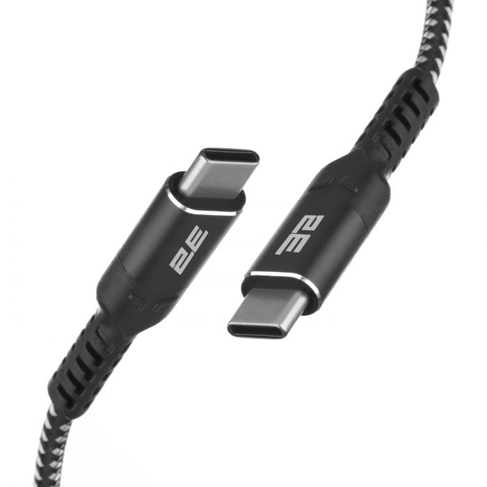 Кабель 2E USB-C - USB-C PD 3.1 240W Aluminum Shell 1m Black