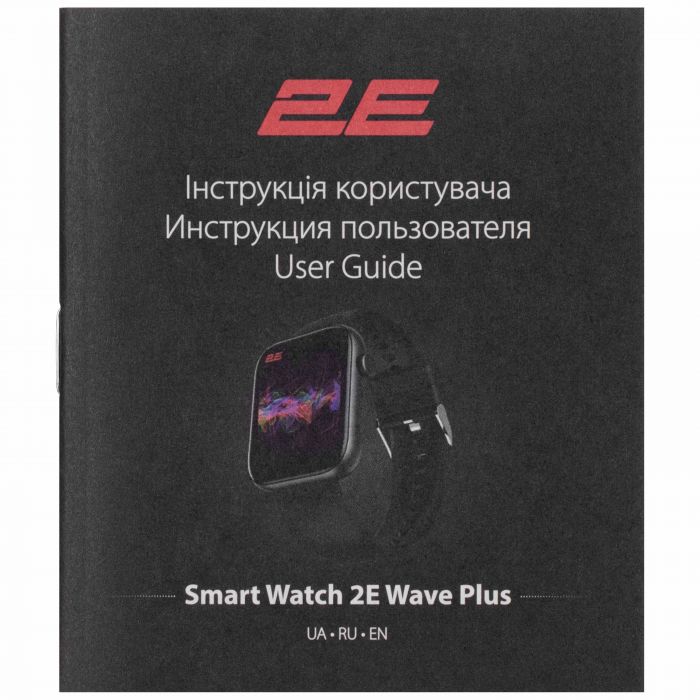 Смарт-годинник 2E Wave Plus 47мм, 1.8", 240x286, BT 5.3, Чорний