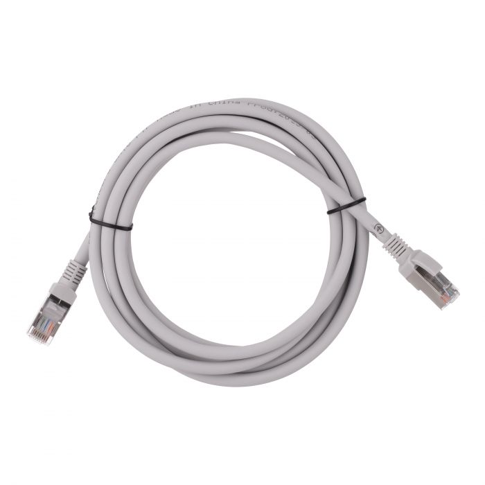 Патч-корд 2E САТ 6, FTP, 2м, 26AWG, RJ45, 7/0.16, Cu, LSZH, сірий