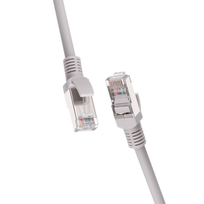 Патч-корд 2E САТ 6, FTP, 2м, 26AWG, RJ45, 7/0.16, Cu, LSZH, сірий