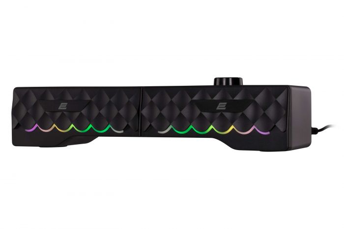 Акустична система 2E PCS232 RGB, Soundbar, 2.0, USB, Black