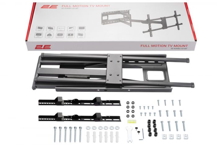 Кріплення поворотне з кутом нахилу ТВ 43-80" 2E Кокбу
