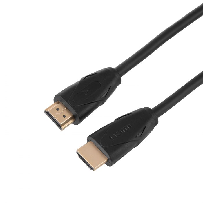 Кабель HDMI (M/M) 2Е 2м, 2.0, Slim High Speed Aluminum, чорний