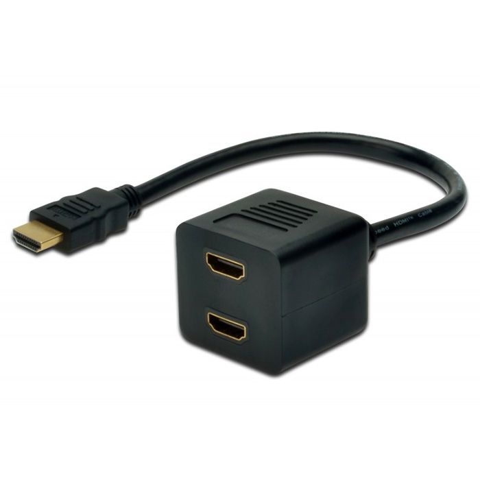 Адаптер ASSMANN HDMI Y 0.2m, black