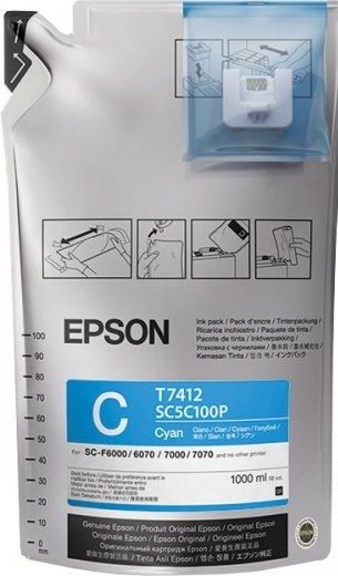 Чорнила Epson для SC-F6000/7000 UltraChrome DS Cyan (1Lx6packs)