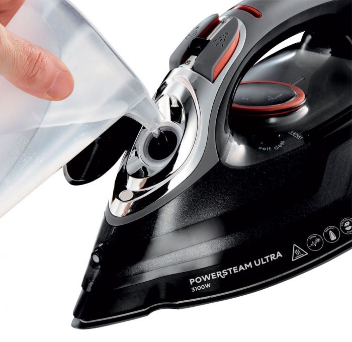 Праска Russell Hobbs Power Steam Ultra, 3100Вт, 350мл, паровий удар -210гр, постійна пара - 45гр, керам. підошва, сірий