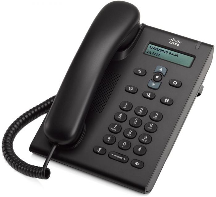 Дротовий IP-телефон Cisco UC Phone 3905 SIP, Charcoal, Standard Handset