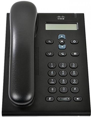 Дротовий IP-телефон Cisco UC Phone 3905 SIP, Charcoal, Standard Handset