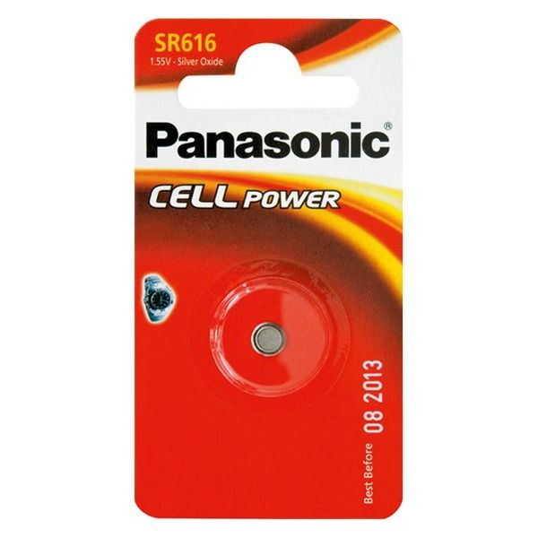 Батарейка Panasonic срібло-цинкова SR616(321, V321, D321) блістер, 1 шт.
