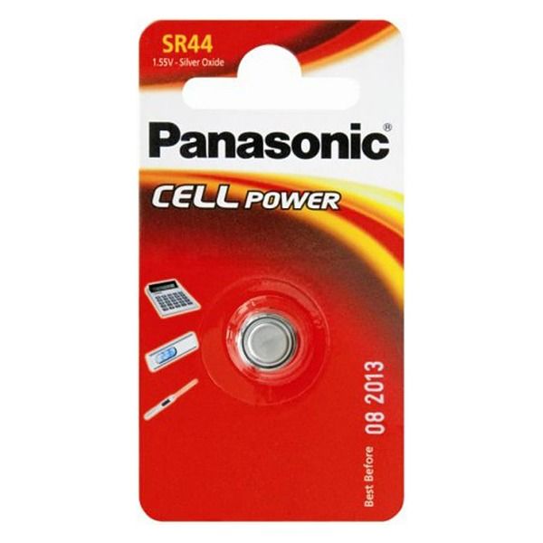 Батарейка Panasonic срібло-цинкова SR44(357, V357, D357) блістер, 1 шт.