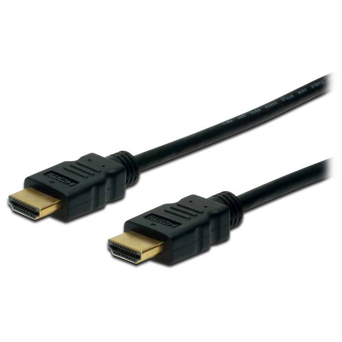 Кабель ASSMANN HDMI High speed + Ethernet (AM/AM) 2.0m, black