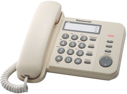 Дротовий телефон Panasonic KX-TS2352UAJ Beige