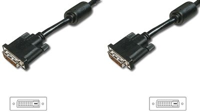 Кабель ASSMANN DVI-D dual link (AM/AM) 5m, black