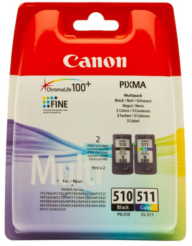 Комплект Canon No.510: Картридж Canon PG-510Bk/CL-511 цв. Multi Pack
