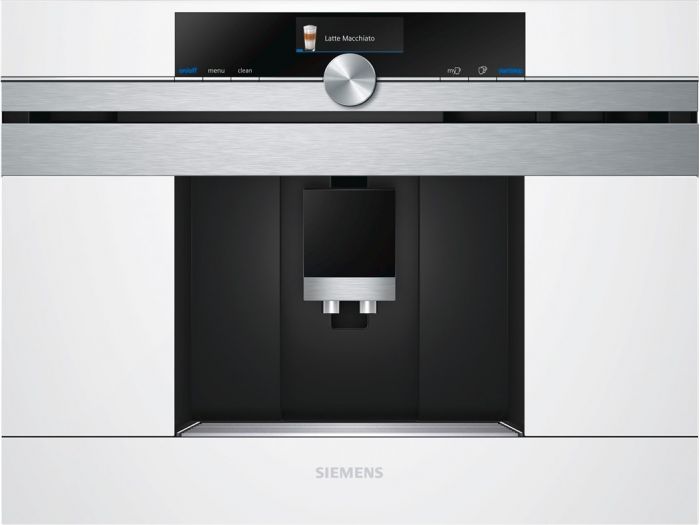 Вбудовувана кавоварка Siemens CT636LEW1 -19Бар/1600Вт/дисплей/білий