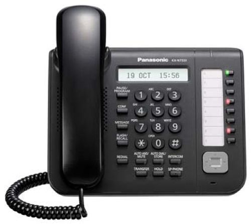 Дротовий IP-телефон Panasonic KX-NT551RU-B Black для АТС Panasonic KX-TDE/NCP/NS