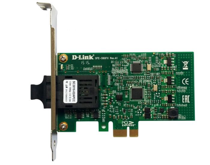 Мережевий адаптер D-Link DFE-560FX/B 1xSFP 100Mbit, PCI Express