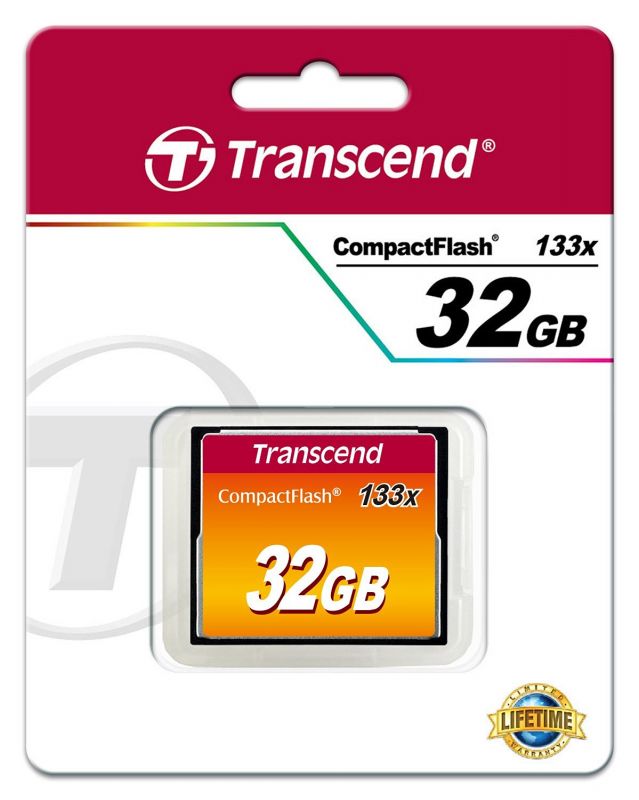 Карта пам'яті Transcend CompactFlash  32GB 133X