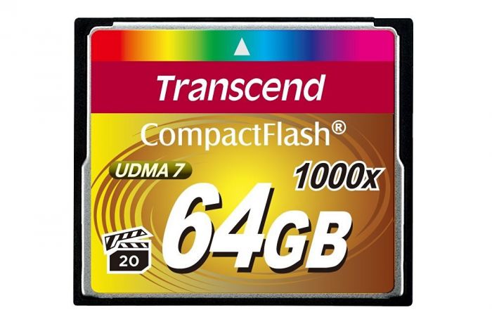 Карта пам'яті Transcend CompactFlash  64GB 1000X