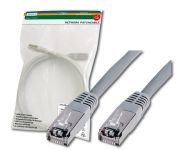 Патч-корд DIGITUS cat.5e,SF-UTP 15м,AWG 26/7, сірого кольору