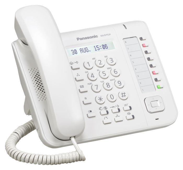 Системний телефон Panasonic KX-DT521RU White (цифровий) для АТС Panasonic