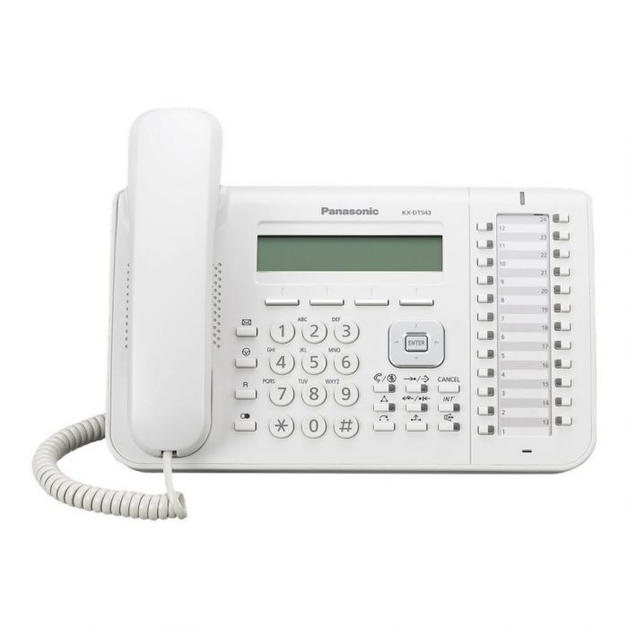Системний телефон Panasonic KX-DT543RU White (цифровий) для АТС Panasonic