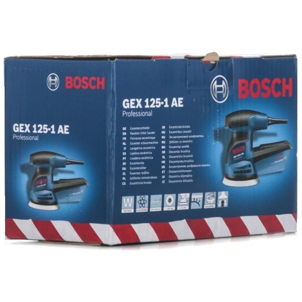 Шліфмашина ексцентрикова Bosch GEX 125-1 AE, 250Вт, 125мм, 7500-12000об/хв