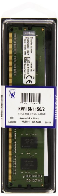 Пам'ять ПК Kingston DDR3  2GB 1600 1.5V