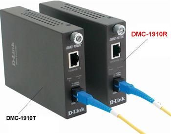 Медіаконвертер D-Link DMC-1910R 1xGE, 1x1000BaseLX SM, 15км, WDM, SC