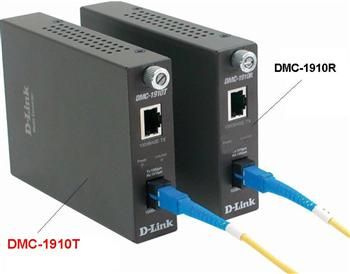 Медіаконвертер D-Link DMC-1910T 1xGE, 1x1000BaseLX SM, 15км, WDM, SC