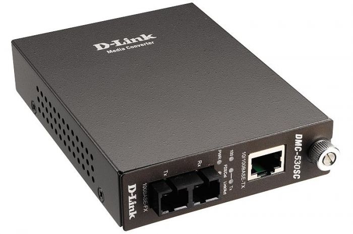Медіаконвертер D-Link DMC-530SC 1xFE, 1x100BaseLX SM, 30км, SC