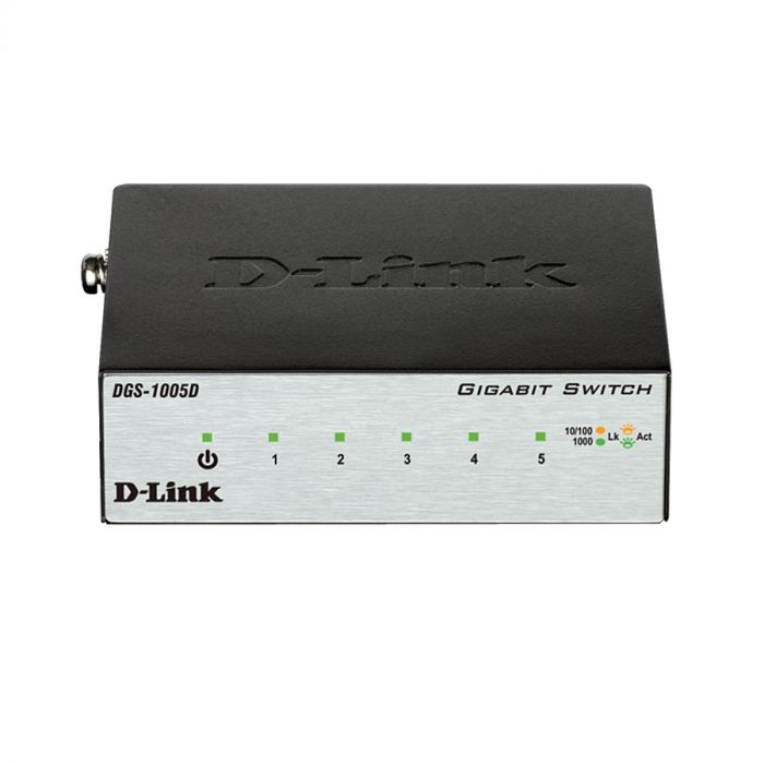Комутатор D-Link DGS-1005D 5xGE, Некерований