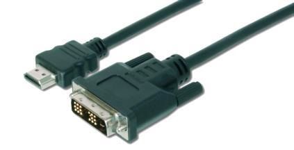 Кабель ASSMANN HDMI to DVI-D (AM/AM) 2m, black
